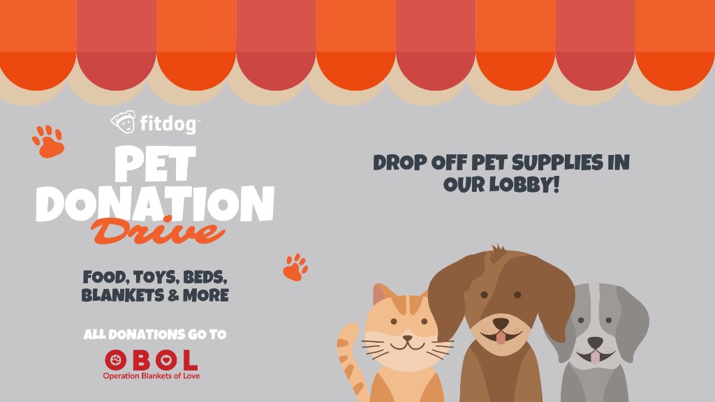 Pet donation drive
